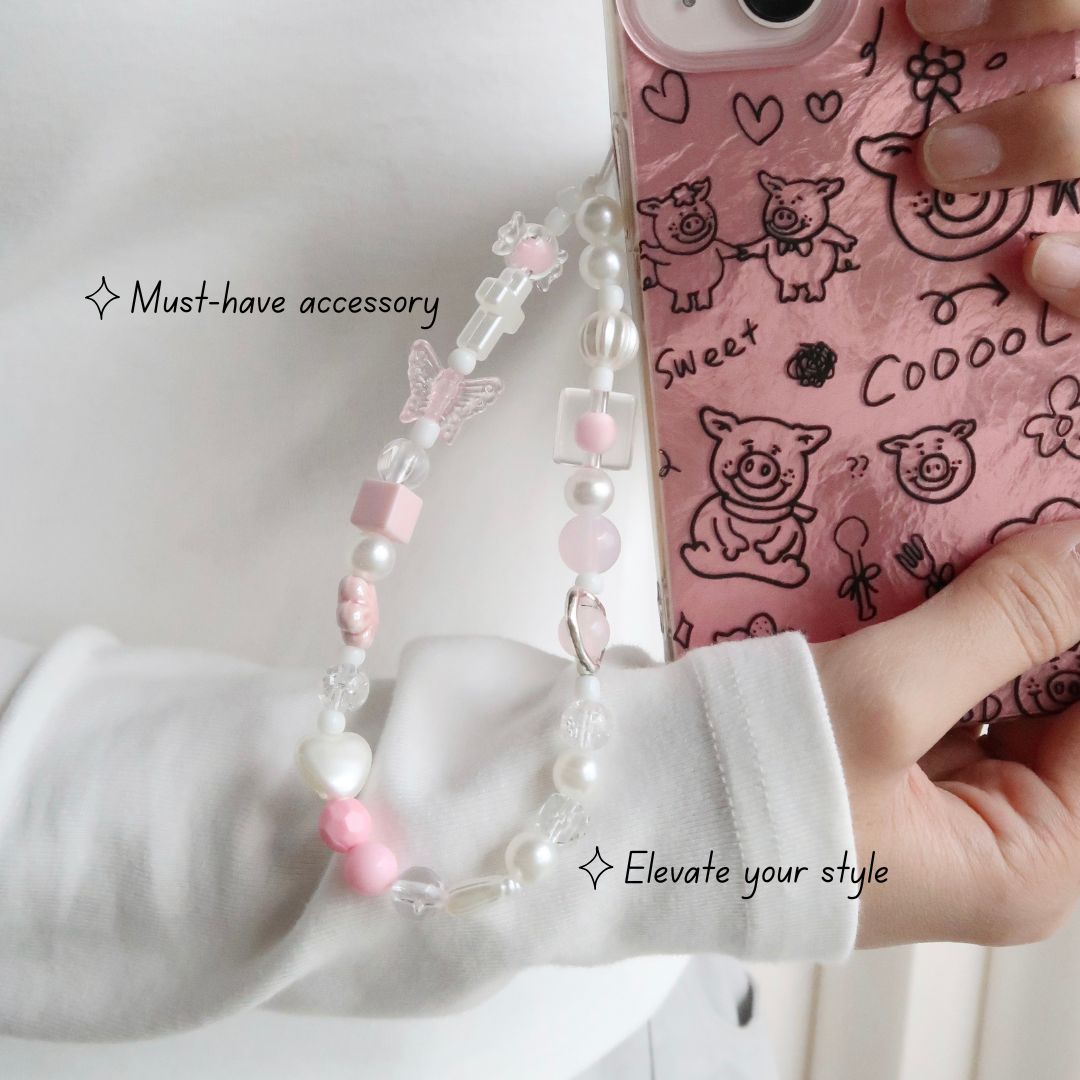 Pink Sakura - Flower Phone Charm