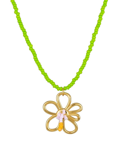 Blossom Beaded Necklace - Work Piece