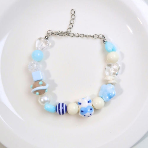 Blue Kitty - Handmade Bracelet