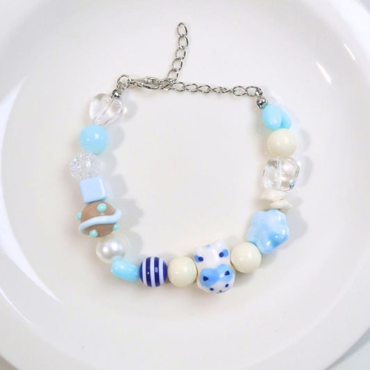 Blue Kitty - Handmade Bracelet