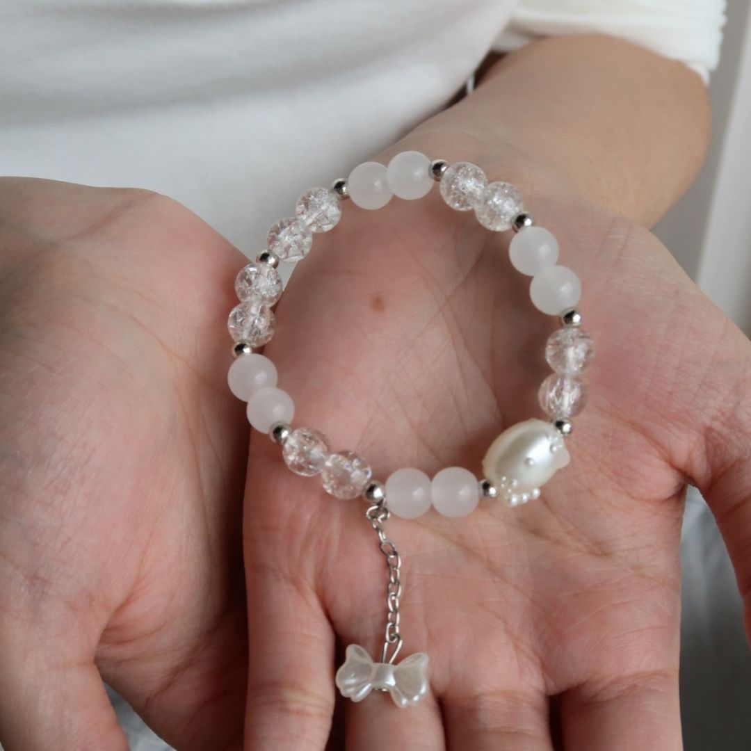 White Kitty - Handmade Bracelet