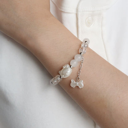 White Kitty - Handmade Bracelet
